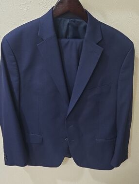 Michael Kors Navy Blue Men's Tailored Suit Jacket